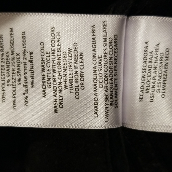 💕MICHAEL by MICHAEL KORS💕 Plack Trouser Pants ~ 10 Black - Picture 11 of 11